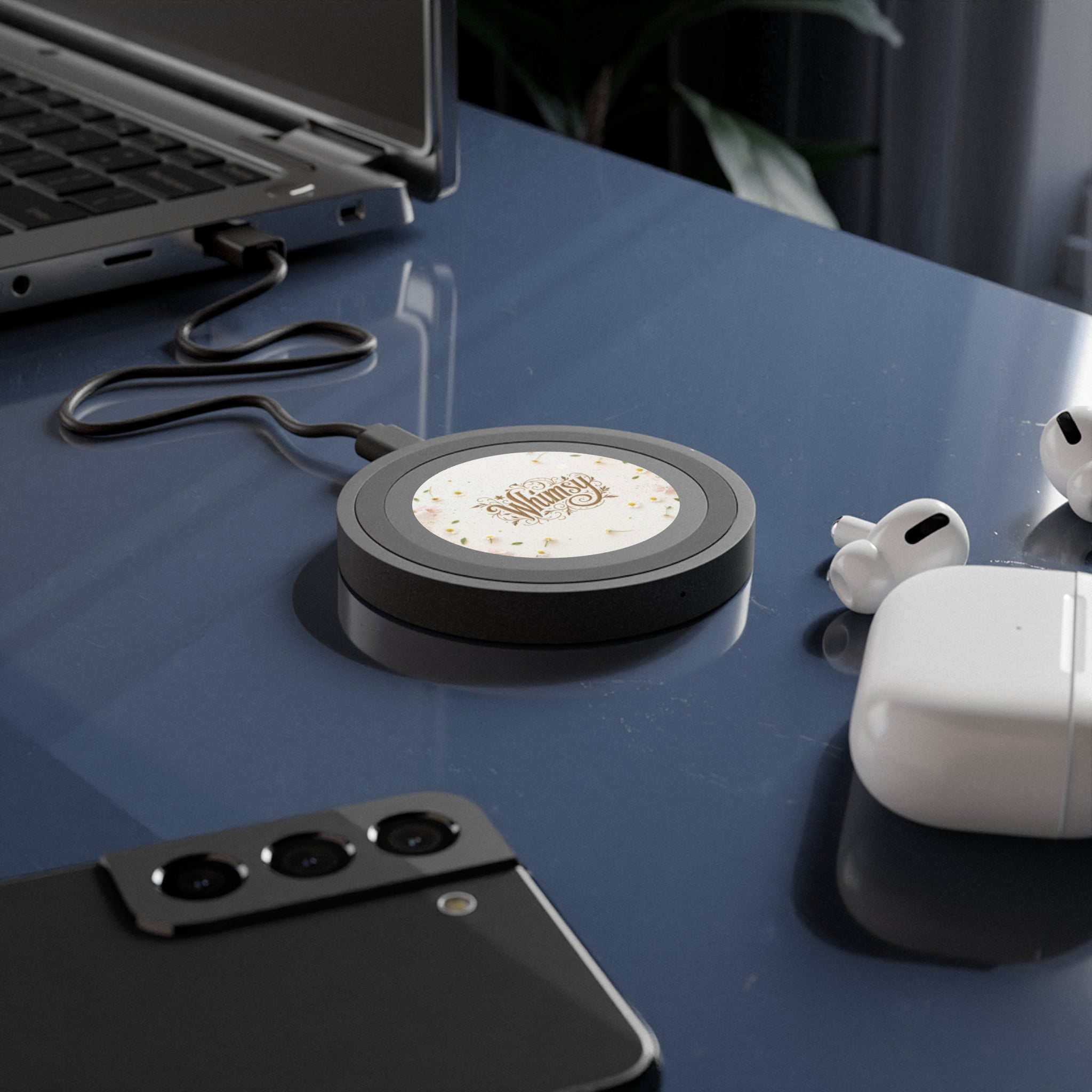 Wireless Charging Pad — Whimsy Floral Fast Qi Charger
