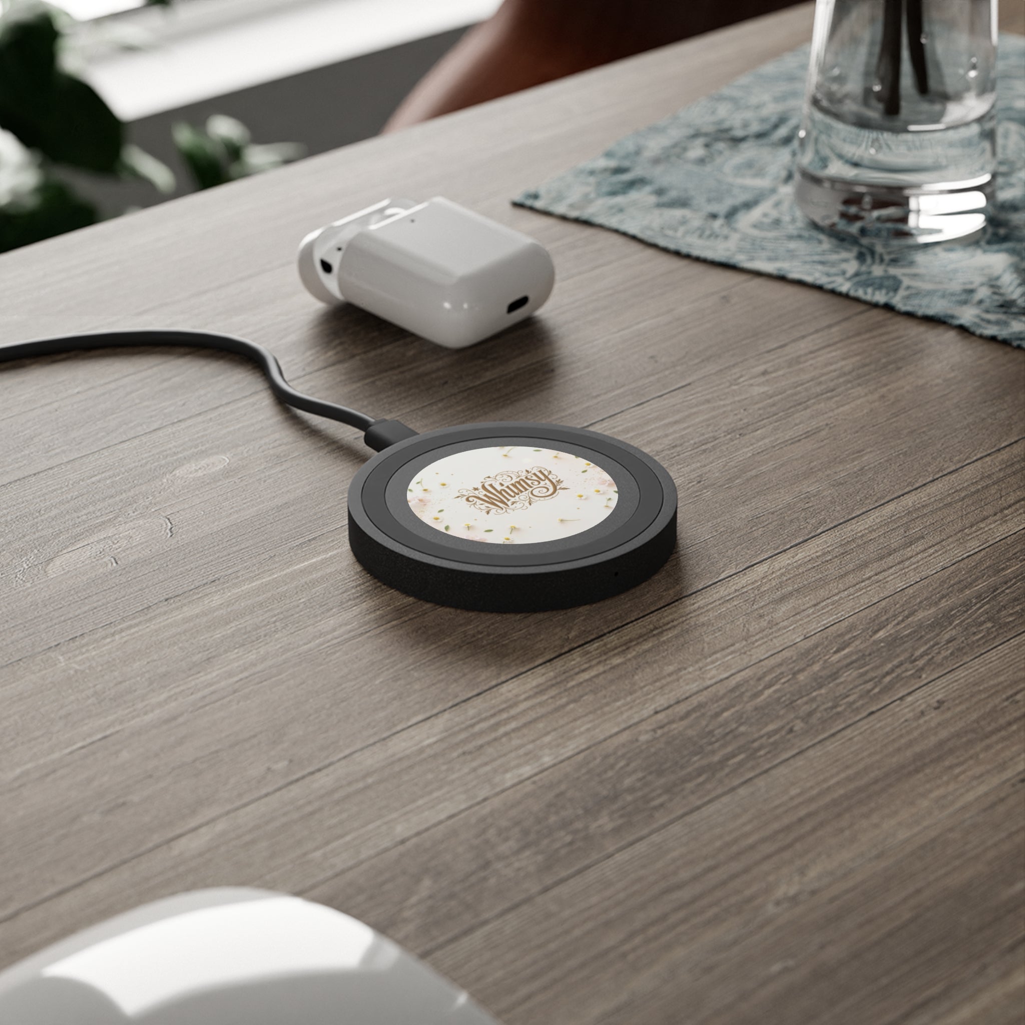Wireless Charging Pad — Whimsy Floral Fast Qi Charger