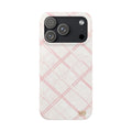 Pink Plaid Minimalist Protective Case